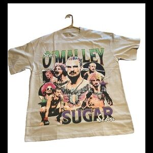 NWT Athentiq Clothing Sean O’Malley (Sugar Sean) UFC Graphic Tee Sz S Tan